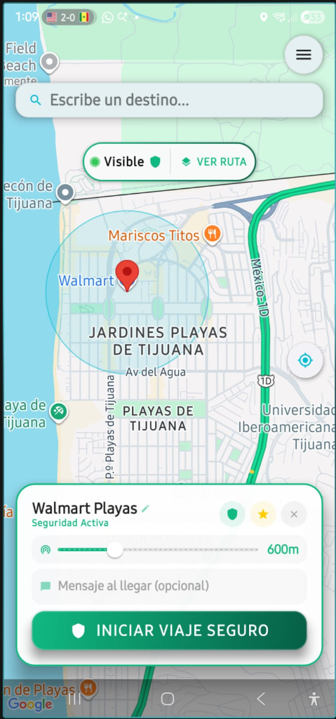 Seguimiento Activo y Radio de Geocerca ProxiAlert